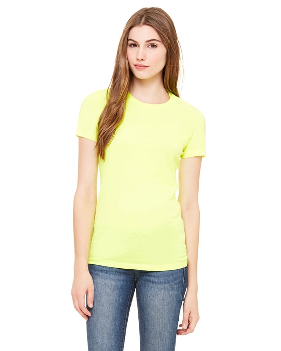 Front view of Ladies’ Poly-Cotton Short-Sleeve T-Shirt