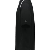 Side view of Youth Clubhouse Short Sleeve Quarter-Zip Pullover