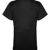 Back view of FitFlex Women’s Performance V-Neck T-Shirt