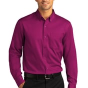 Front view of Long Sleeve SuperPro React Twill Shirt