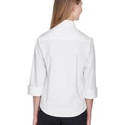 Back view of Ladies’ Perfect Fit™ 3/4-Sleeve Stretch Poplin Blouse