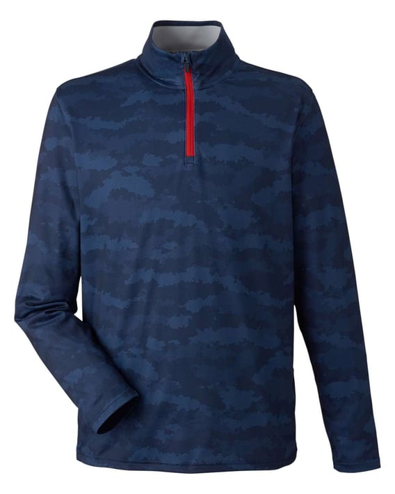 Front view of Volition Flanked Quarter-Zip Pullover