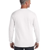 Back view of Adult Heavyweight RS Long-Sleeve Pocket T-Shirt