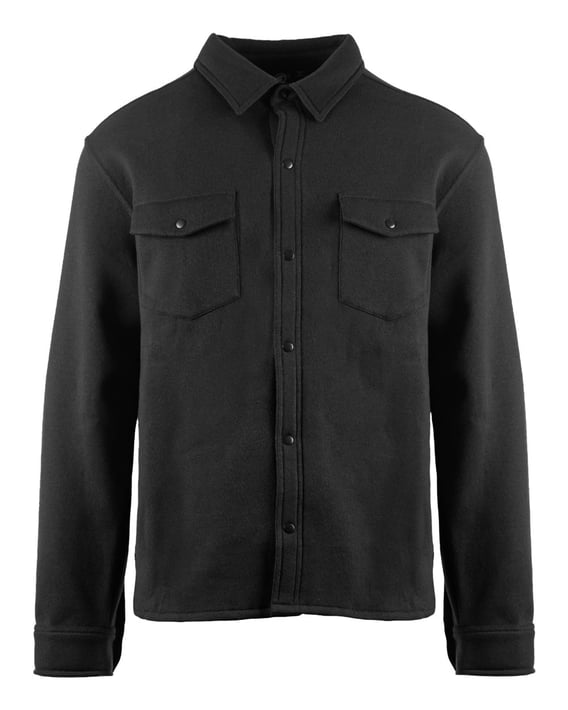 Front view of Fleece Snap Jacket