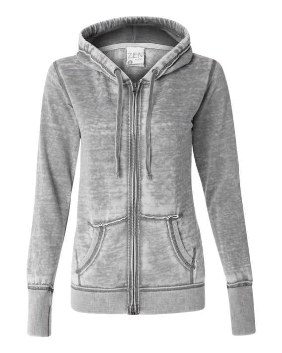 Front view of Women’s Zen Fleece Full-Zip Hooded Sweatshirt