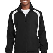 Front view of Colorblock Raglan Jacket