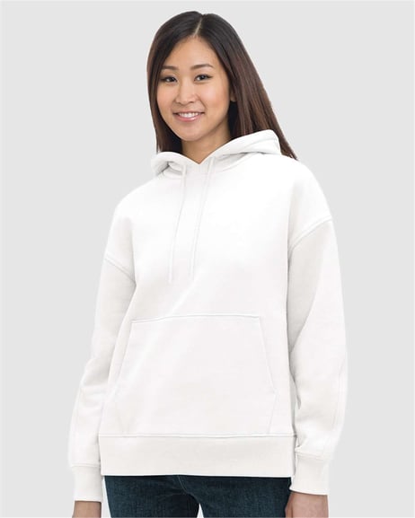 Front view of Women's USA-Made Hooded Sweatshirt