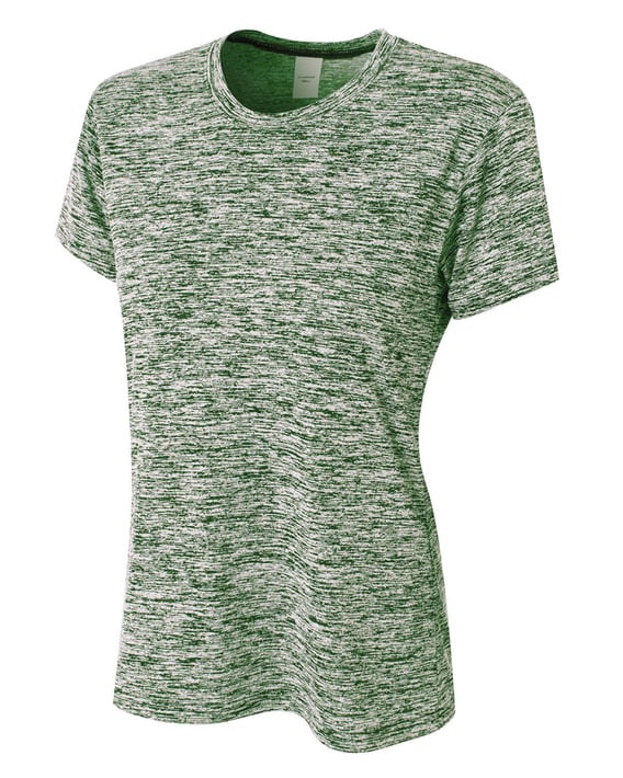 Front view of Ladies’ Space Dye Tech T-Shirt