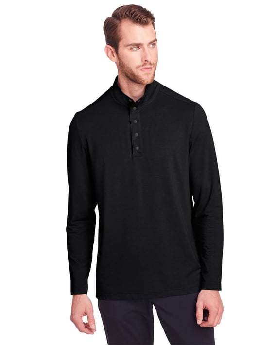 Front view of JAQ Snap-Up Stretch Performance Pullover