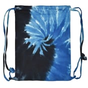 Front view of Tie-Dyed Drawstring Backpack