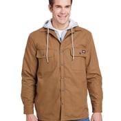 Front view of Men’s Hooded Duck Quilted Shirt Jacket