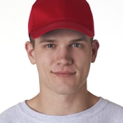 Front view of Adult Classic Cut Cotton Twill6-Panel Cap