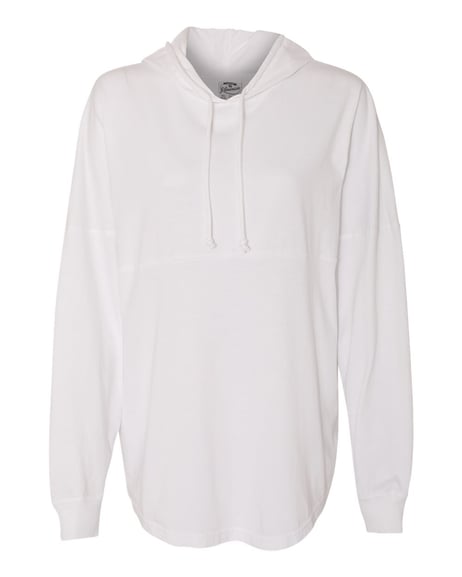 Front view of Hooded Game Day Jersey T-Shirt