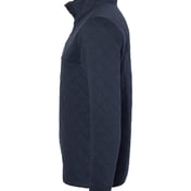 Side view of Quilted Snap Pullover