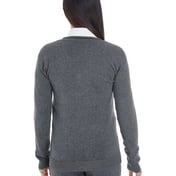 Back view of Ladies’ Manchester Fully-Fashioned Full-Zip Cardigan Sweater