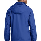 Back view of Hooded Raglan Jacket