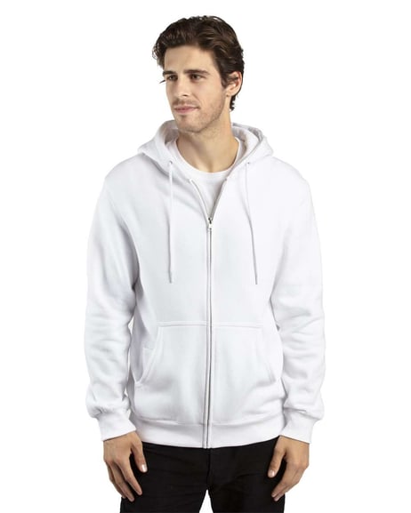 Front view of Fleece Full-Zip Hooded Sweatshirt