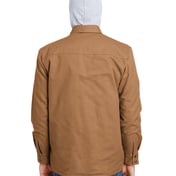Back view of Men’s Hooded Duck Quilted Shirt Jacket