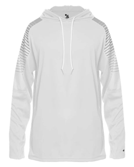 Front view of Lineup Hooded Long Sleeve T-Shirt