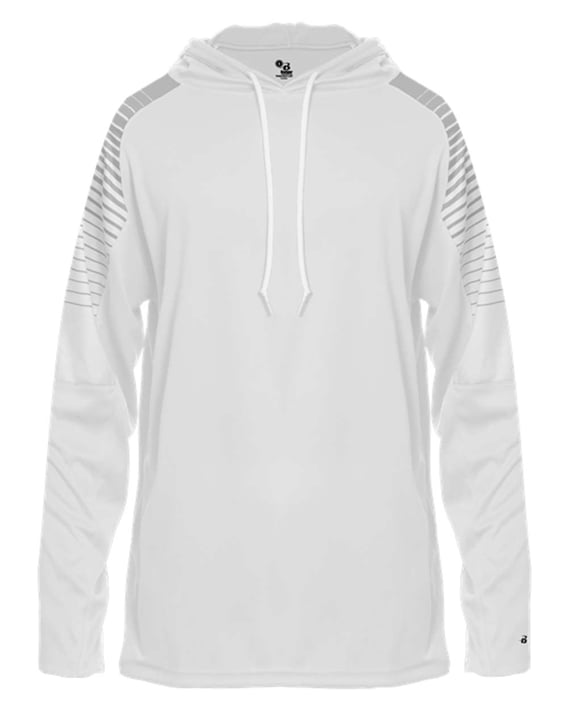 Front view of Lineup Hooded Long Sleeve T-Shirt