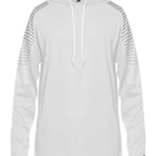 Front view of Lineup Hooded Long Sleeve T-Shirt