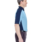 Side view of Adult Cool & Dry Stain-Release Two-Tone Performance Polo