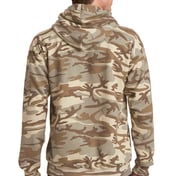 Back view of Core Fleece Camo Pullover Hooded Sweatshirt