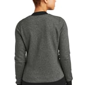 Back view of Ladies French Terry Baseball Full-Zip