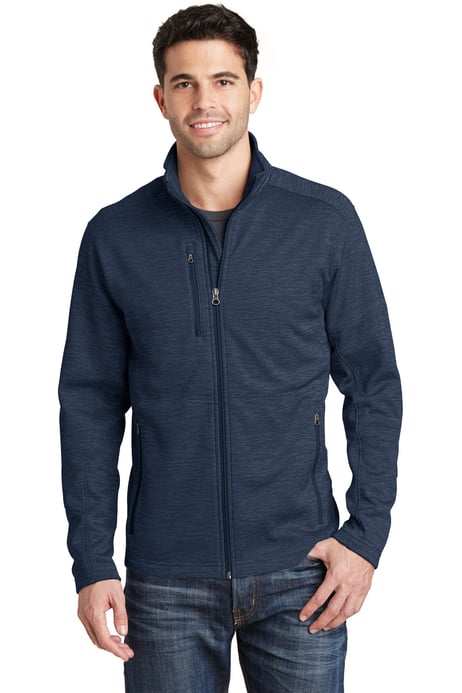 Front view of Digi Stripe Fleece Jacket