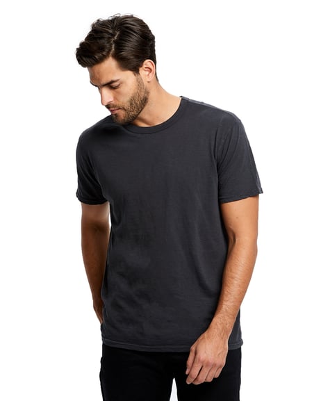 Front view of Men's Short-Sleeve Slub Crewneck T-Shirt Garment-Dyed