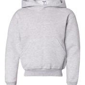 Front view of NuBlend® Youth Hooded Sweatshirt