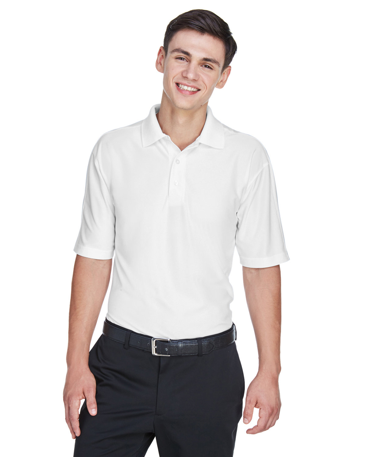 Front view of Men’s Cool & Dry Elite Performance Polo