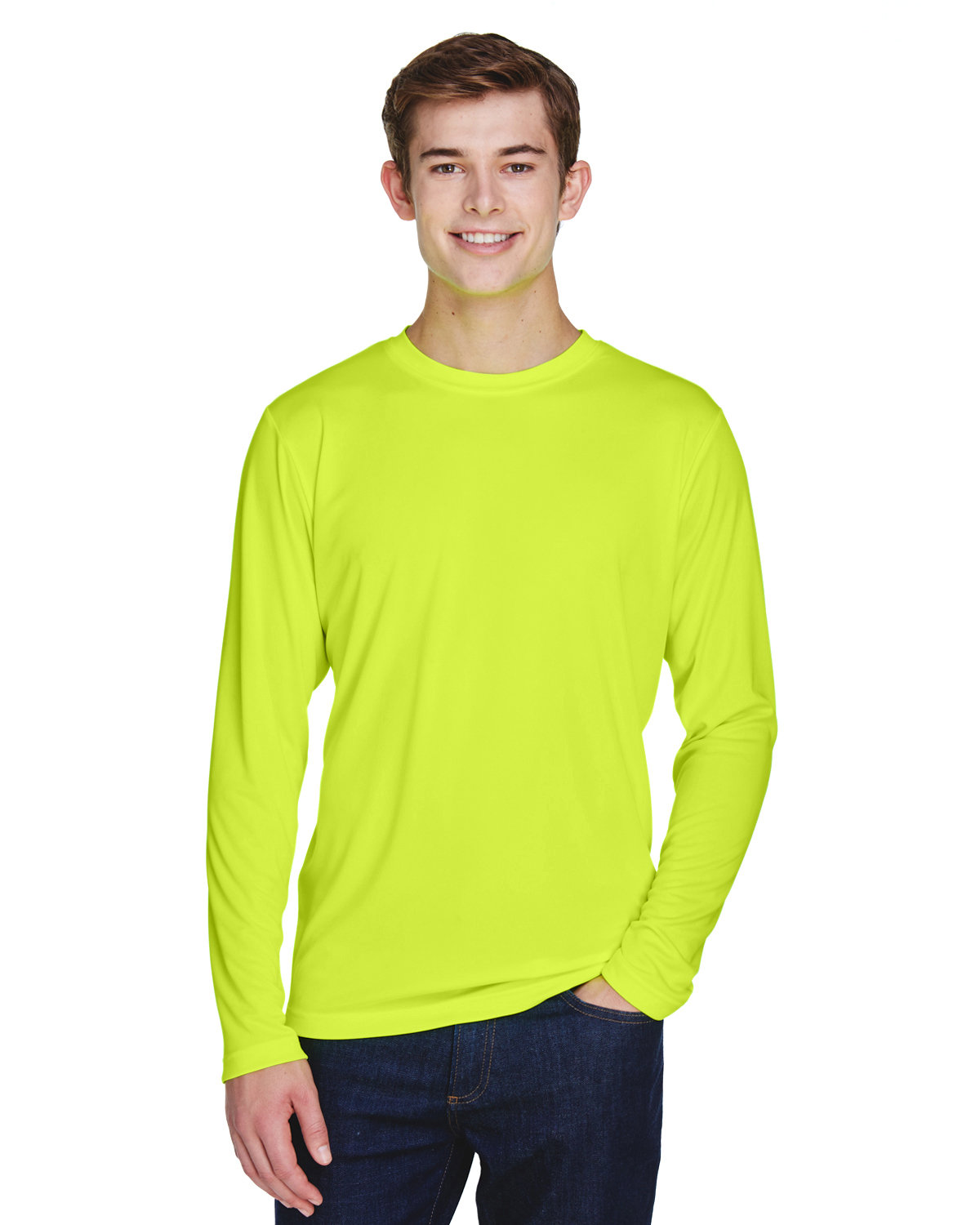 Front view of Men’s Zone Performance Long-Sleeve T-Shirt