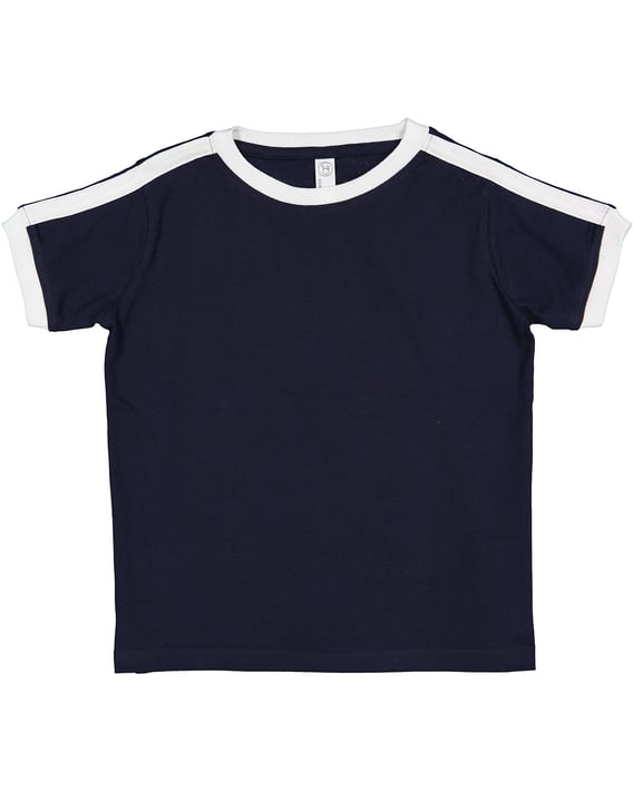 Front view of Toddler Retro Ringer T-Shirt