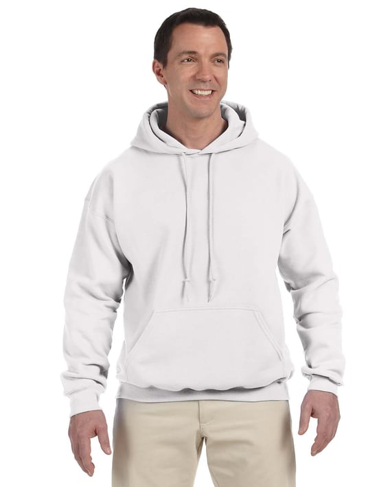 Front view of Adult DryBlend® Adult 9 Oz., 50/50 Hooded Sweatshirt
