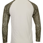 Back view of Jackson Mossy Oak Colorblocked Long Sleeve T-Shirt