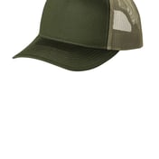 Front view of Snapback Five-Panel Trucker Cap