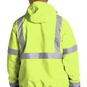 Back view of ANSI 107 Class 3 Economy Waterproof Insulated Bomber Jacket