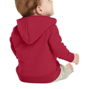 Back view of Infant Core Fleece Full-Zip Hooded Sweatshirt