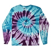 Front view of Youth Tie-Dyed Long Sleeve T-Shirt