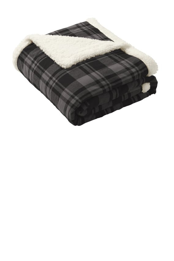 Front view of Flannel Sherpa Blanket