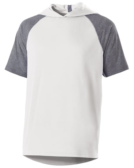 Front view of Unisex Dry-Excel Echo Short-Sleeve Hooded T-Shirt
