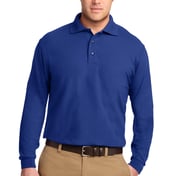 Front view of Tall Silk Touch Long Sleeve Polo