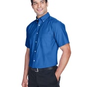 Side view of Oxford Short Sleeve With Stain-Release