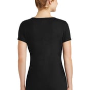 Back view of Ladies Tri-Blend Performance Scoop Tee