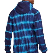 Back view of Allover Stripe Tie-Dye Fleece