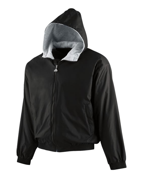 Front view of Youth Hooded Taffeta Jacket