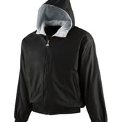 Front view of Youth Hooded Taffeta Jacket