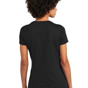 Back view of Ladies Heritage Blend V-Neck Tee