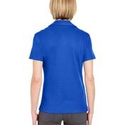 Back view of Ladies’ Egyptian Interlock V-Neck Polo